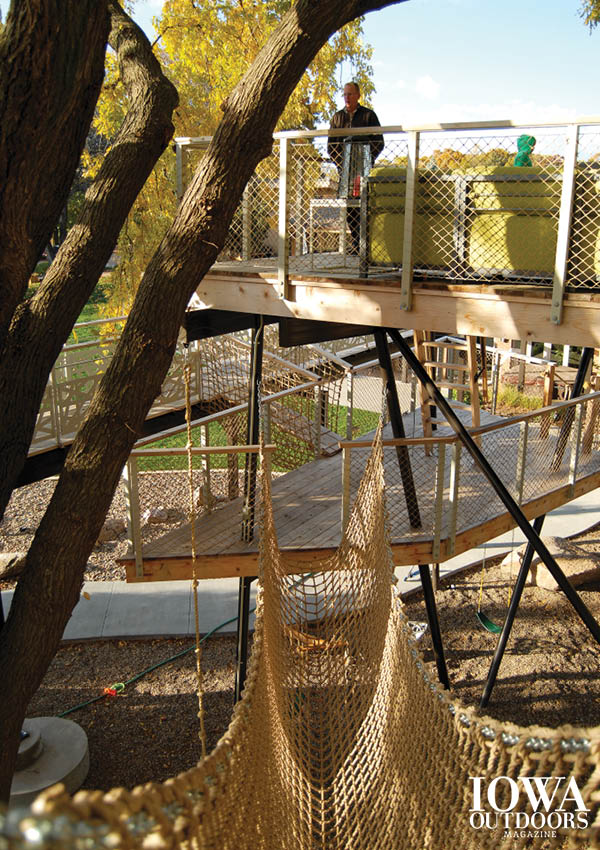 You don't have to be a kid to have a treehouse! Know what to consider to protect the health and safety of your trees and hideout | Iowa Outdoors magazine